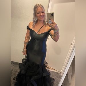 Stunning Black Spandex Gown